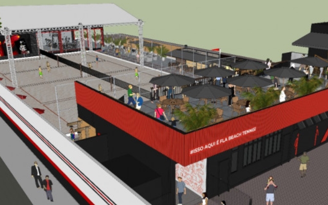 Flamengo prepara inauguração de arena de beach tennis em fevereiro