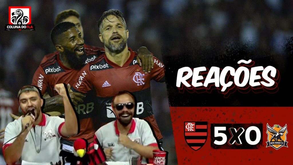 Confira reações hilárias dos jornalistas na goleada do Flamengo em cima do Nova Iguaçu