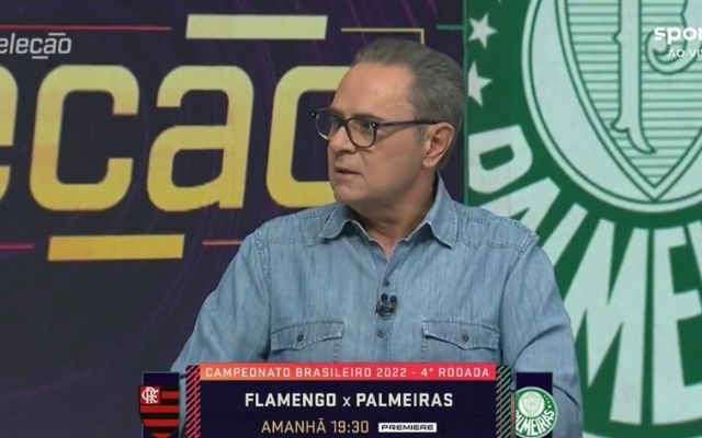 Narrador critica torcida única em Flamengo x Palmeiras: “É dar o troco por baixo”