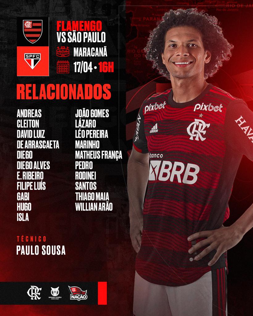 Jogo do Flamengo hoje - Flamengo x São Paulo - Coluna do Fla