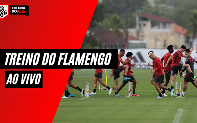 AO VIVO: assista ao último treino do Flamengo antes de jogo contra o Palmeiras