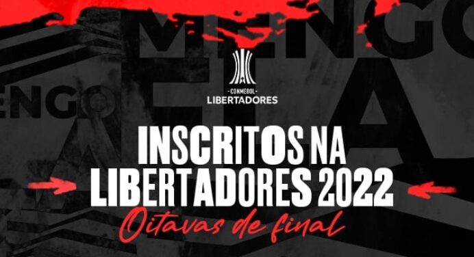 Flamengo divulga lista de inscritos para mata-mata da Libertadores com 50 jogadores
