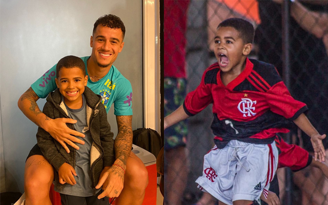 Primo de Phillipe Coutinho, garoto de apenas 6 anos chama atenção no Flamengo