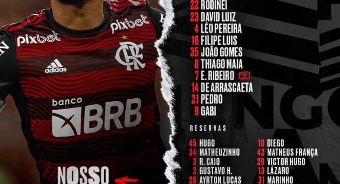 SAIU! Veja escalação do Flamengo para jogo contra o Tolima, pela Libertadores