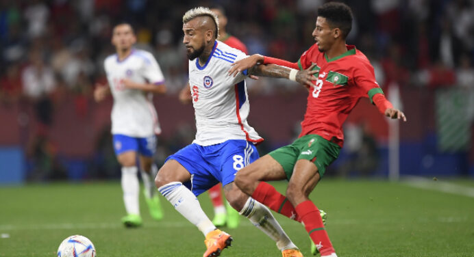 Chile é derrotado por Marrocos com Vidal e Erick Pulgar em campo