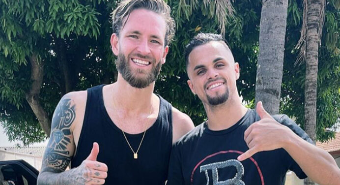 Léo Pereira e Michael aproveitam folga juntos e relembram tempos de Flamengo