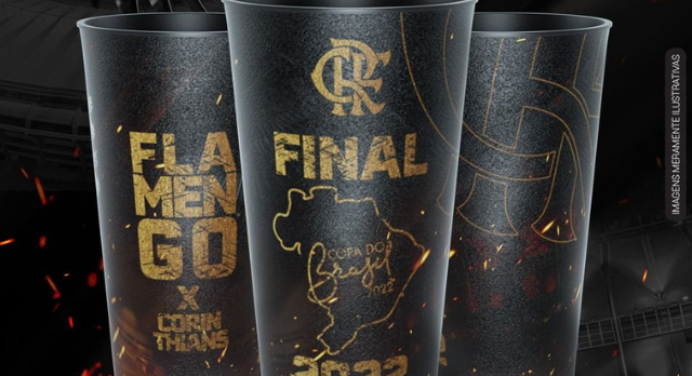 Flamengo lança copo personalizado para final da Copa do Brasil; item estará à venda no Maracanã