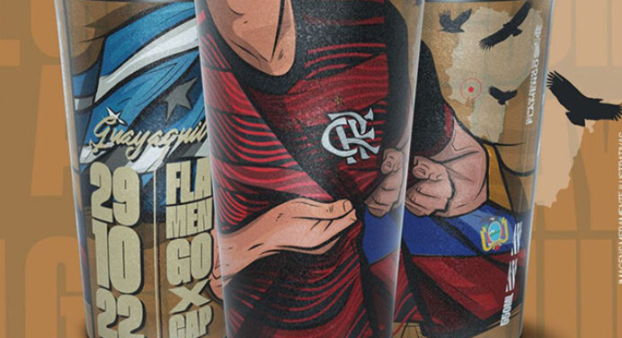 Flamengo prepara lançamento de copo temático da final da Libertadores