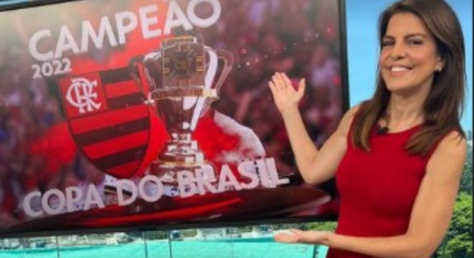 Torcedora do Flamengo, jornalista da TV Globo ironiza athleticanos: “Pode jogar biscoito à vontade”