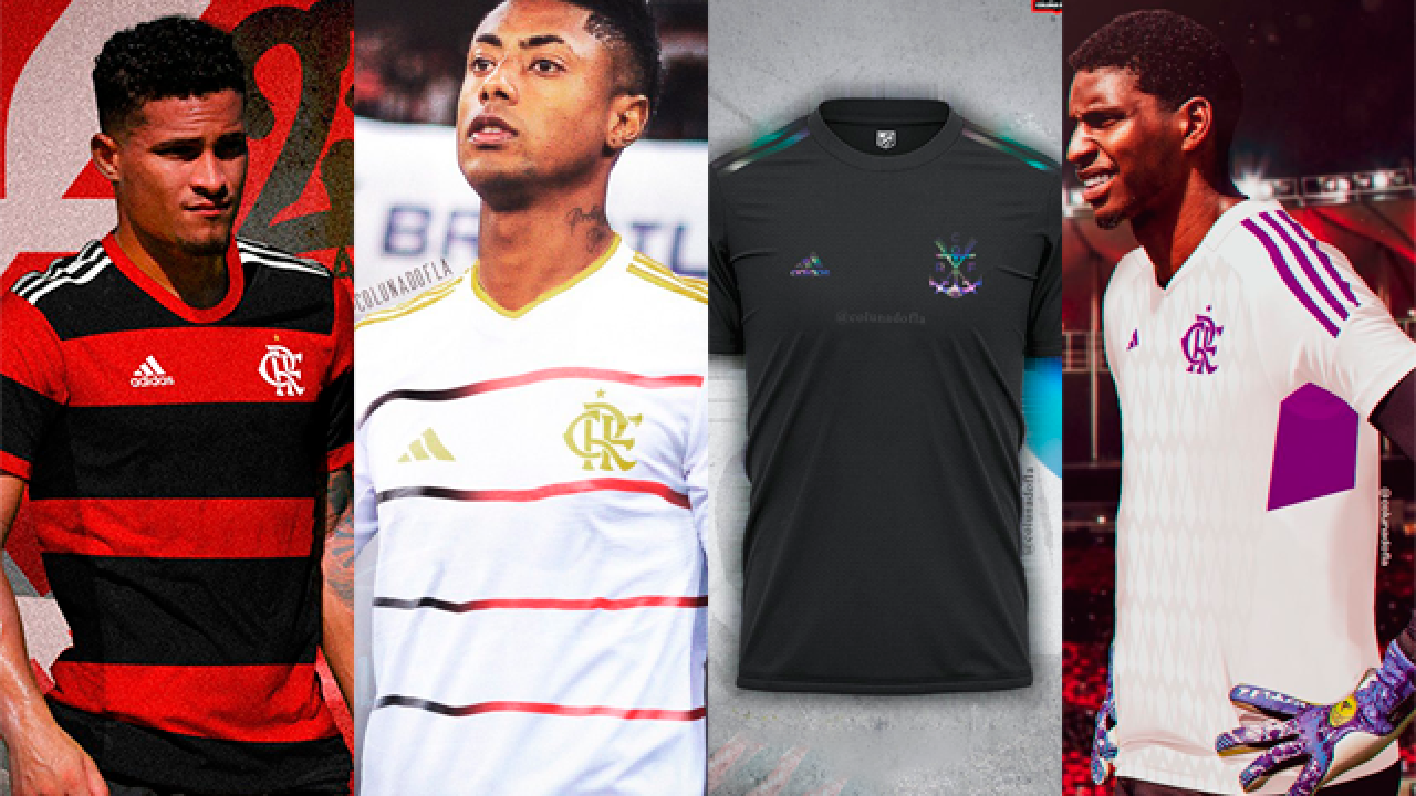Arte Vetor Camisa Flamengo Pré-Jogo 2023 - 2024