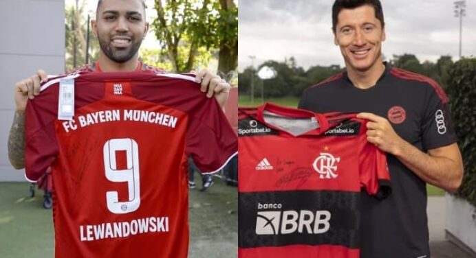 Ex-jogador do Flamengo crava que Gabigol é o atacante ‘que mais tem estilo de Lewandowski’