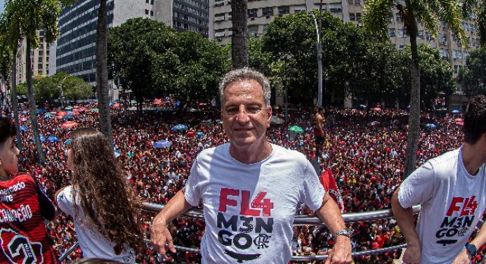 Presidente do Flamengo, Landim processa torcedor e cobra indenização por injúria; entenda