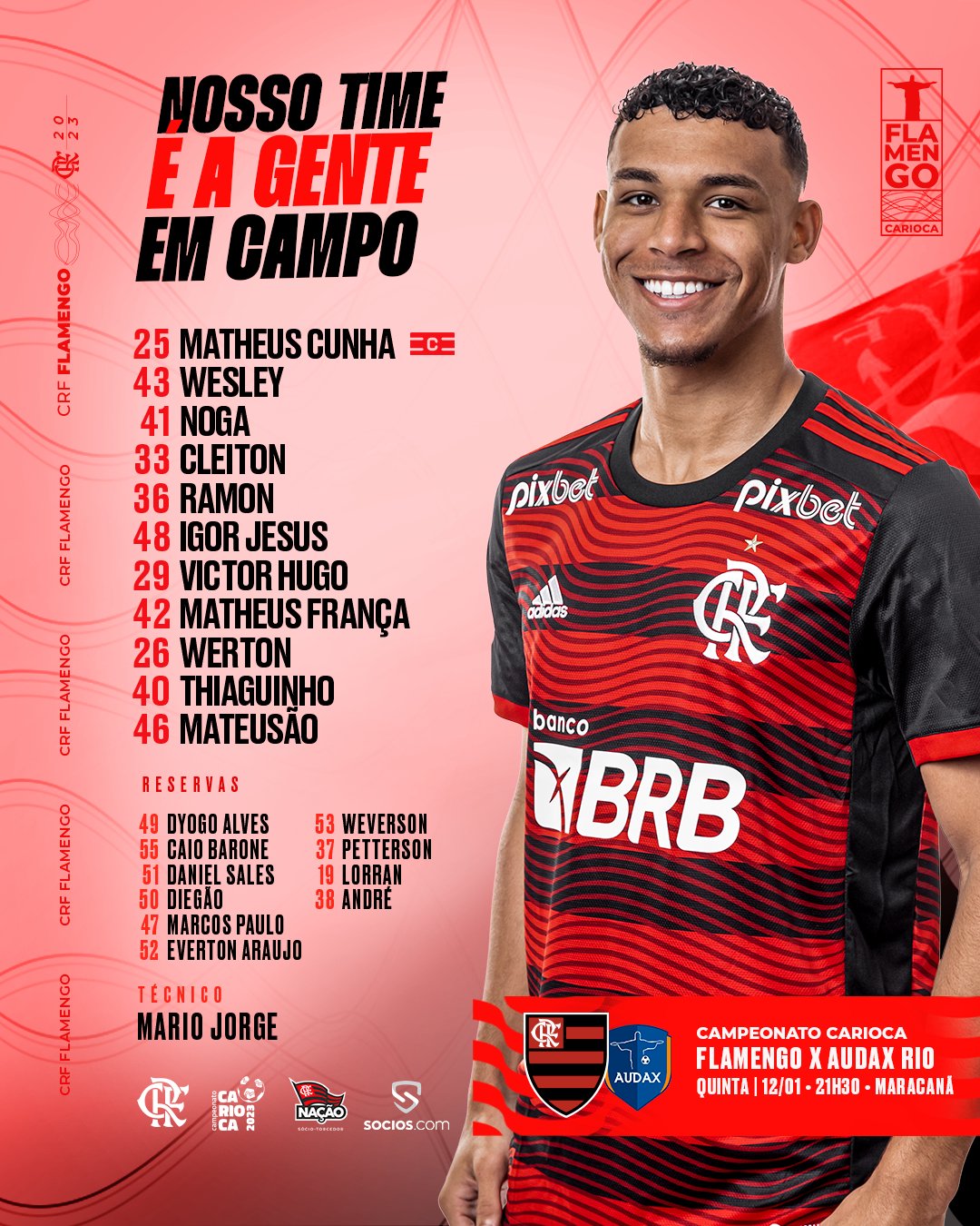 Campeonato Carioca De 2023 Flamengo Vs Audax Rio Imagem de Stock - Imagem  de torneio, ativo: 266255697
