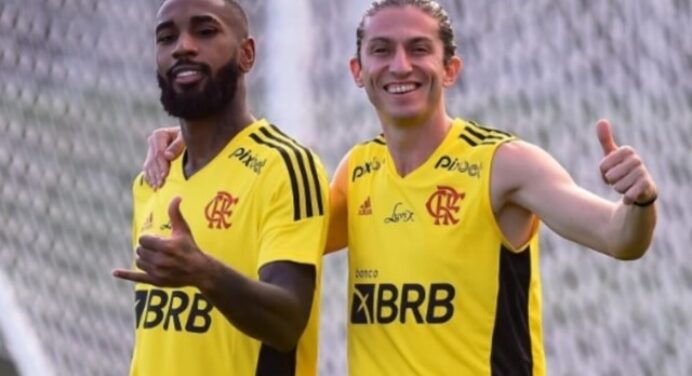 Fã declarado de Gerson, Filipe Luís vai à loucura com chegada do volante; veja reação