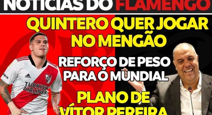 AO VIVO | Reforço para o Mundial, desejo de Quintero em jogar no Flamengo, sede da Supercopa e mais; veja últimas notícias
