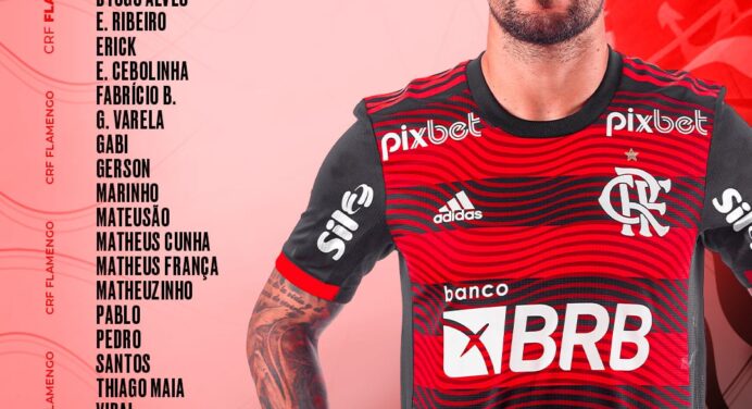Flamengo divulga lista de relacionados para jogo contra Portuguesa