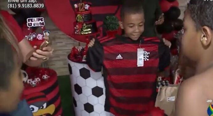 Torcedores do Flamengo em Pernambuco realizam sonho de rubro-negro em 1ª festa de aniversário da vida