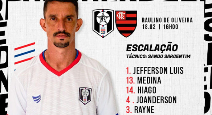 Resende divulga escalação para jogo contra Flamengo, pelo Carioca