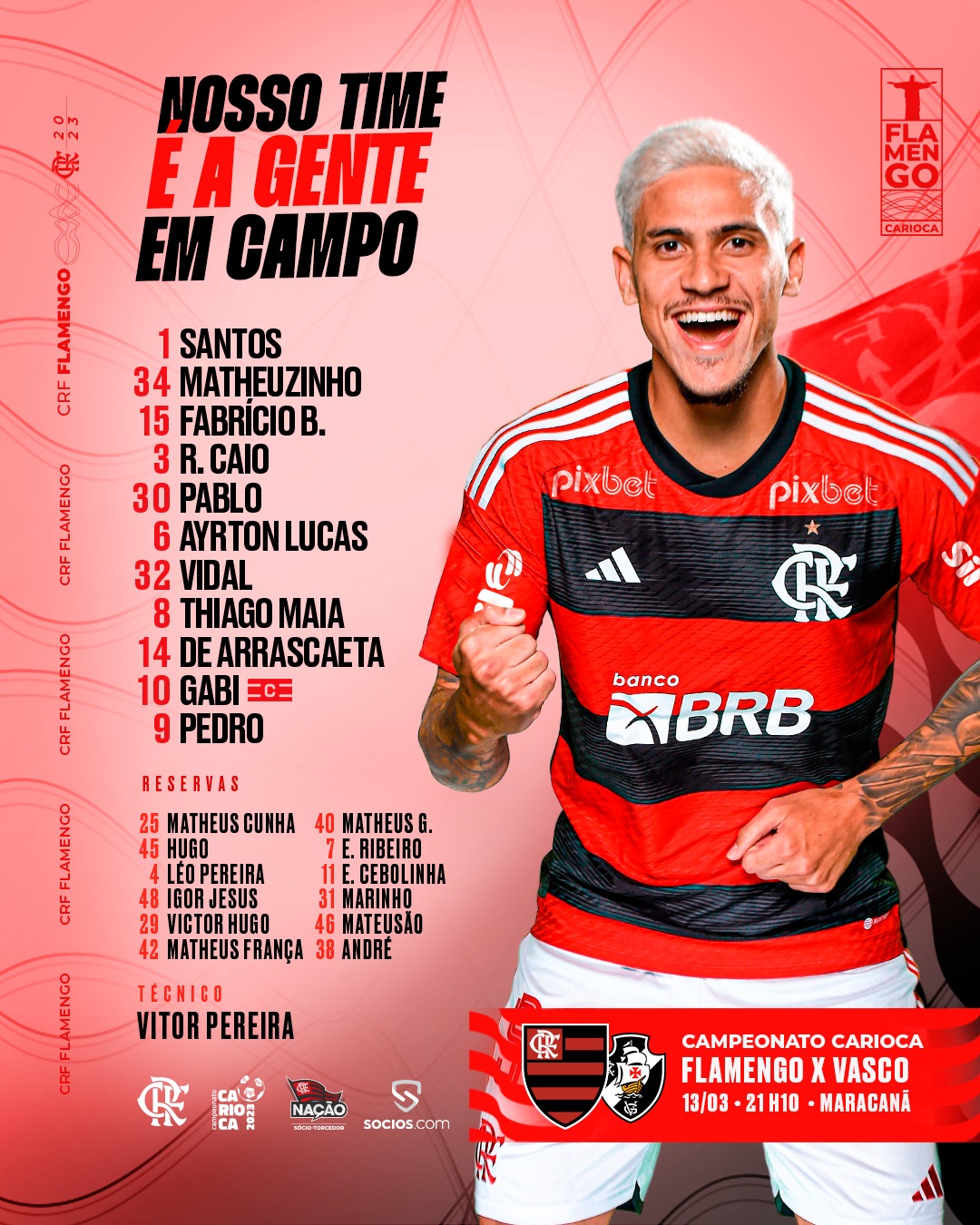 Flamengo x Vasco: onde assistir ao vivo, horário e escalações, campeonato  carioca