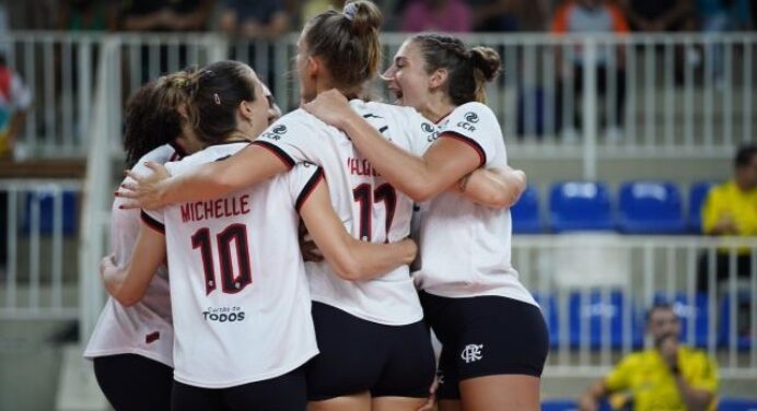 Sem sustos, Flamengo vence São Caetano e se consolida no G4 da Superliga Feminina de Vôlei