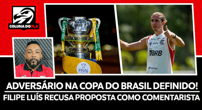 AO VIVO | Adversário do Fla na Copa do Brasil, ‘novela Matheus Uribe’, Filipe Luís projeta carreira e mais no ‘Opinião’