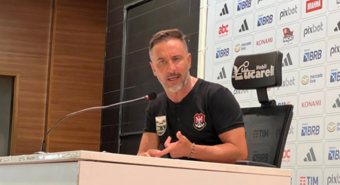 “Não temos nada do que nos envergonhar”, diz Vítor Pereira após derrota do Flamengo para o Vasco