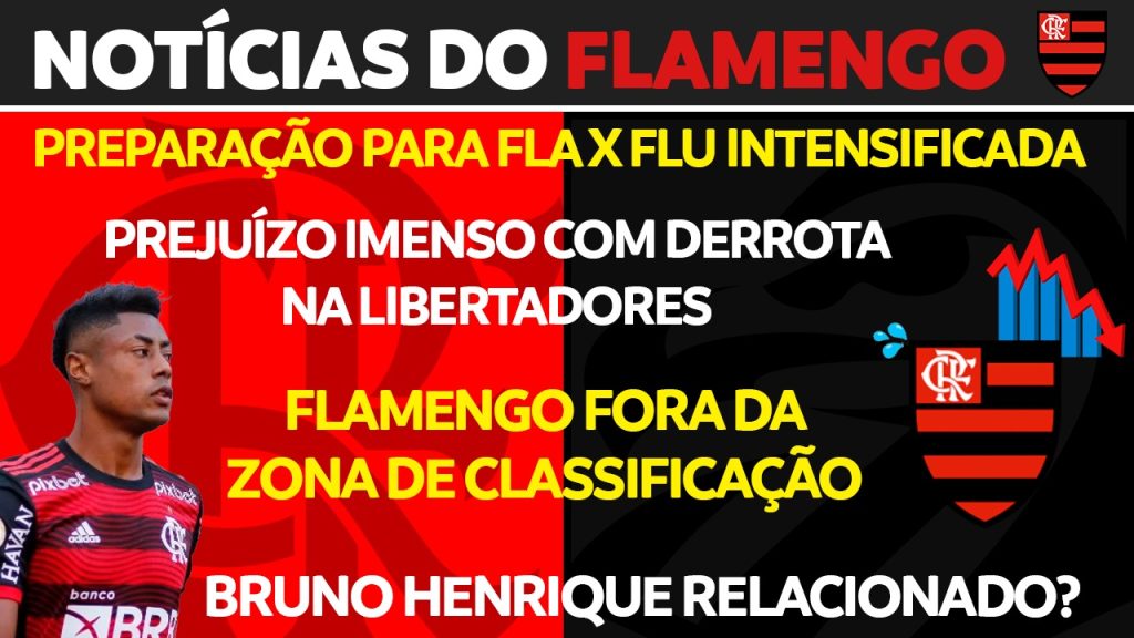 AO VIVO | Flamengo perde R$ 1,5 milhão e retorno de Bruno Henrique contra o Fluminense; veja últimas notícias