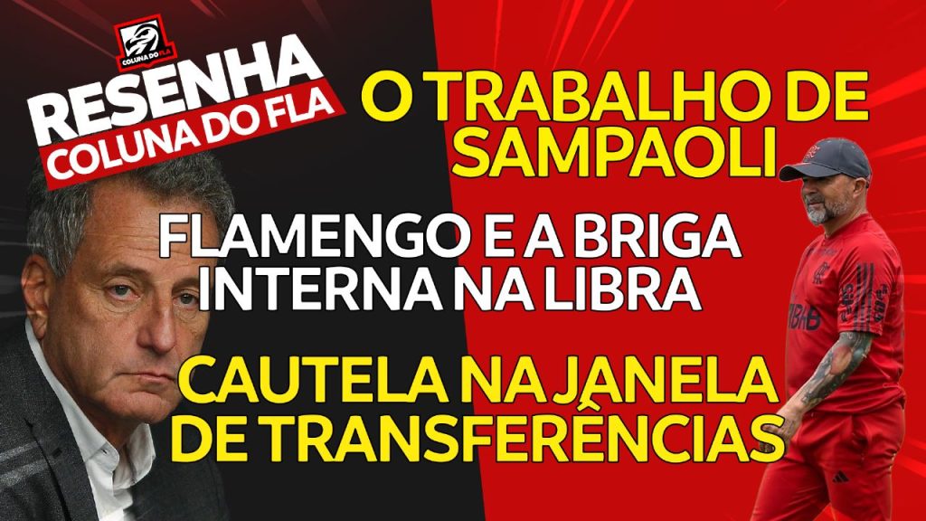 AO VIVO | Decisão sobre contratação de reforços e recado de Sampaoli; veja últimas notícias do Flamengo