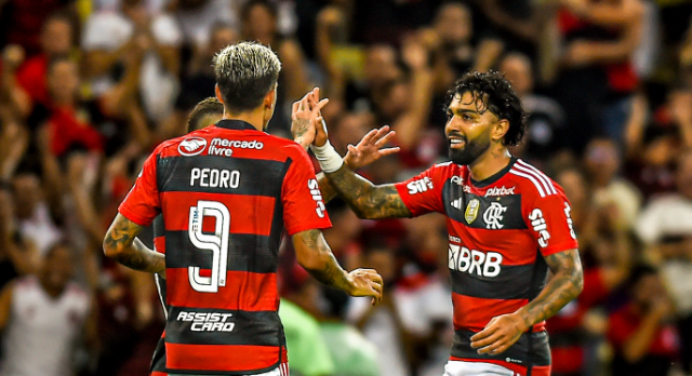 Sampaoli rasga elogios à atuação de Gabigol contra o Maringá e exalta dupla de ataque com Pedro