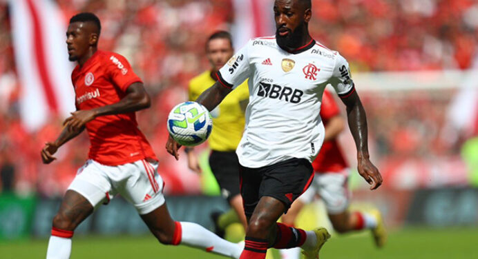 Golaço de Gerson contra Internacional concorre a votação de mais bonito da 2ª rodada do Brasileirão