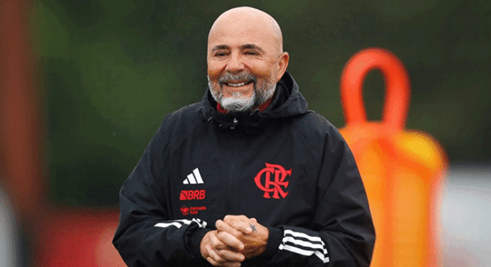 Sampaoli alcança 1º sequência invicta com Flamengo