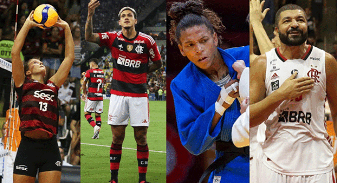 Desempenho perfeito! Flamengo vence em todos os esportes que disputou no fim de semana