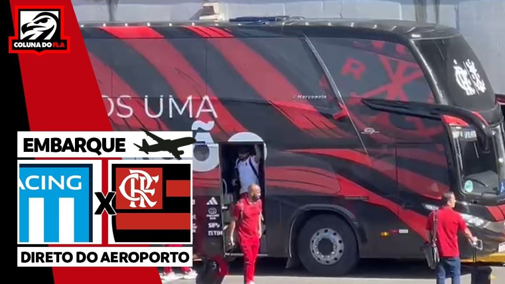 AO VIVO | Assista ao embarque do Flamengo rumo à Argentina para jogo contra o Racing