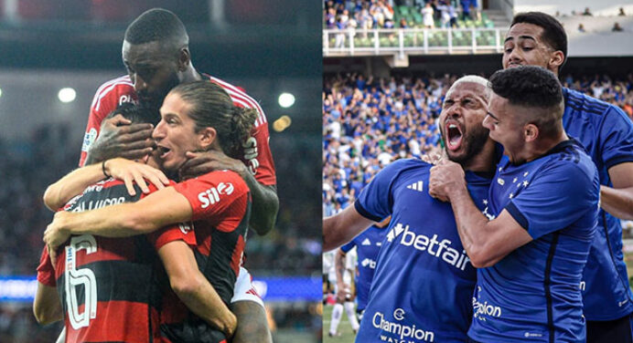 Flamengo tem quase o dobro de jogos que o Cruzeiro na temporada; veja números