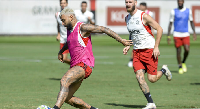 Escalação do Flamengo: Sampaoli define time titular para jogo contra o Fluminense em treino nesta quarta