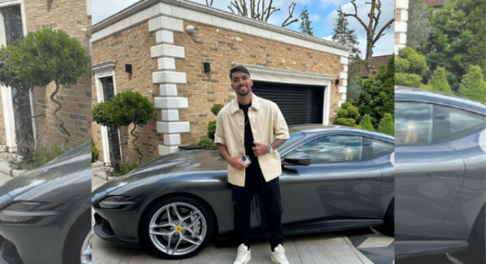 Cria do Flamengo, Lucas Paquetá ostenta Ferrari avaliada em R$ 1,3 milhão