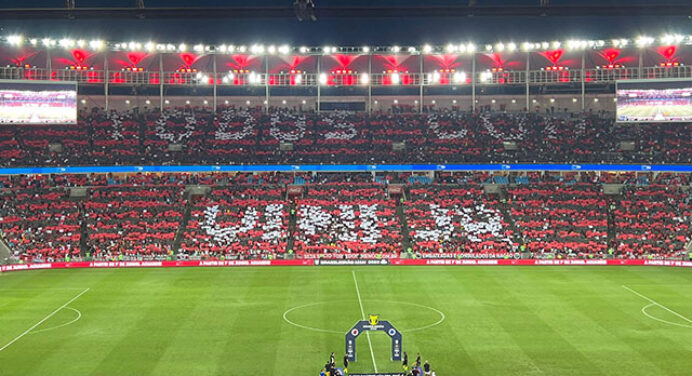 Vini Jr manda recado para torcedores do Flamengo após homenagem no Maracanã