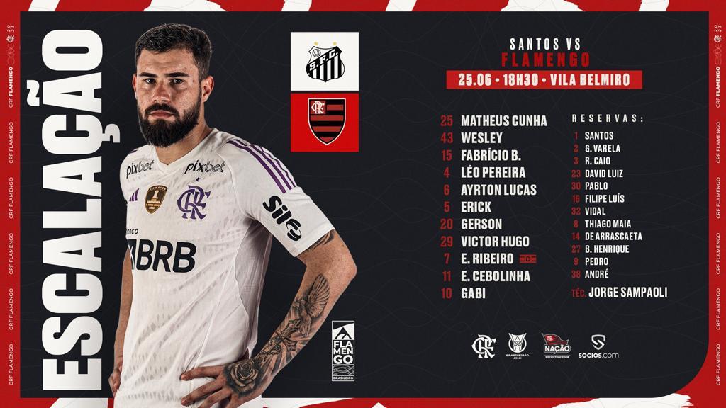 Flamengo define locais das partidas contra Atlhetico e Santos