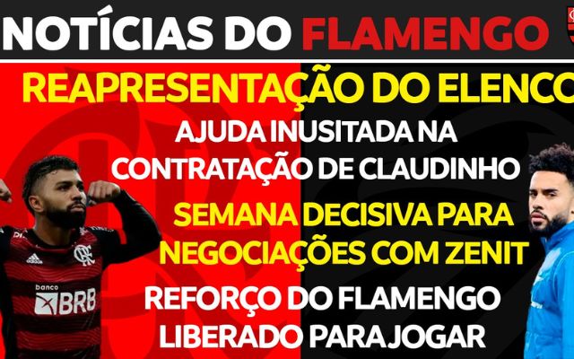 Notícias do Flamengo hoje: Reforço no BID, semana decisiva por Wendel e Jorge Jesus pode ajudar em negociação por Claudinho