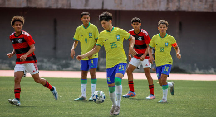 Flamengo elimina Seleção Brasileira em torneio de futebol de base