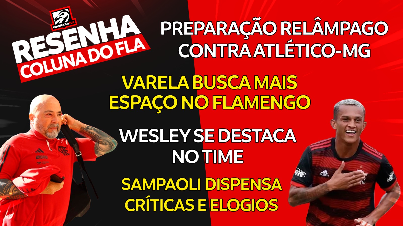 Notícias do Flamengo hoje: Sampaoli dispensa elogios e críticas, Renato Gaúcho coloca ponto final em ‘chororô’ e preparação ‘relâmpago’