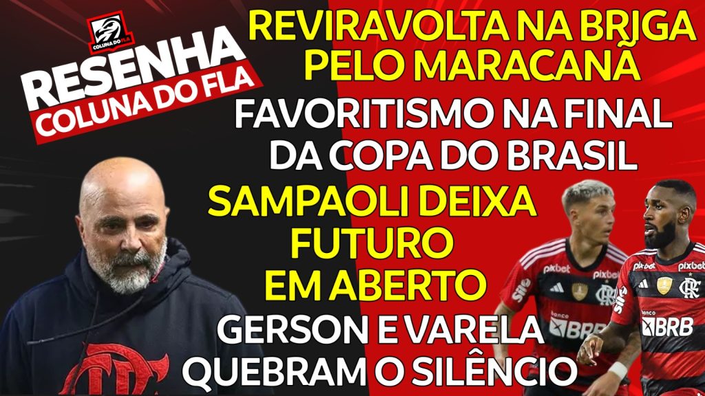 Notícias do Flamengo hoje: Gerson e Varela trocam mensagens, futuro de Sampaoli e Maracanã sobrecarregado