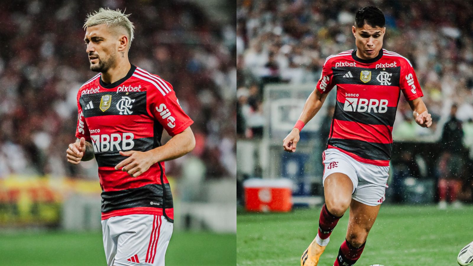 Veja quanto tempo Arrascaeta e Luiz Araújo podem ficar sem jogar pelo Flamengo