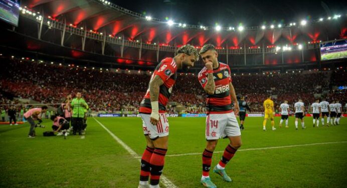 Gabigol e Arrascaeta estão fora de jogo do Flamengo hoje
