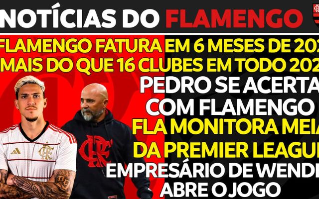 Notícias do Flamengo hoje: Pedro de volta, entrave por Wendel e sondagem de meia da Premier League