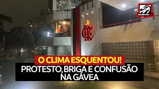 PROTESTO, BRIGA E CONFUSÃO NA GÁVEA