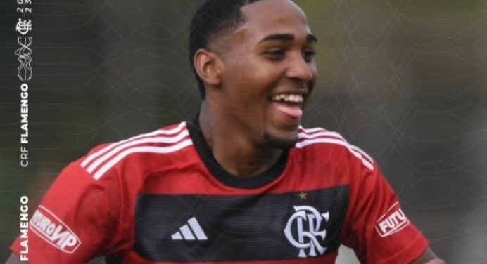 Com golaço de Lorran, Flamengo atropela Athletico-PR e está na semifinal do Brasileiro Sub-17