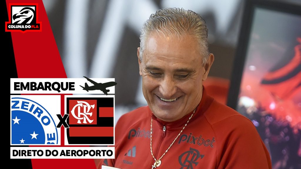 AO VIVO: assista ao embarque do Flamengo para jogo contra o Cruzeiro, pelo Brasileirão