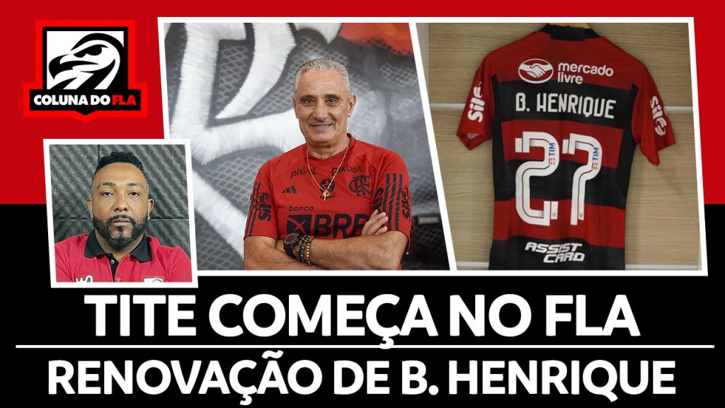 Notícias do Flamengo hoje: Tite no Ninho do Urubu, renovação de Bruno Henrique e atacante do Santos no ‘radar’