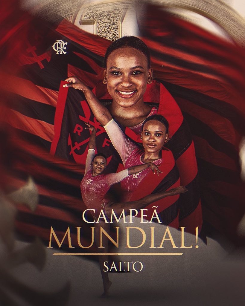 É do Flamengo! Rebeca Andrade conquista ouro no Mundial de Ginástica